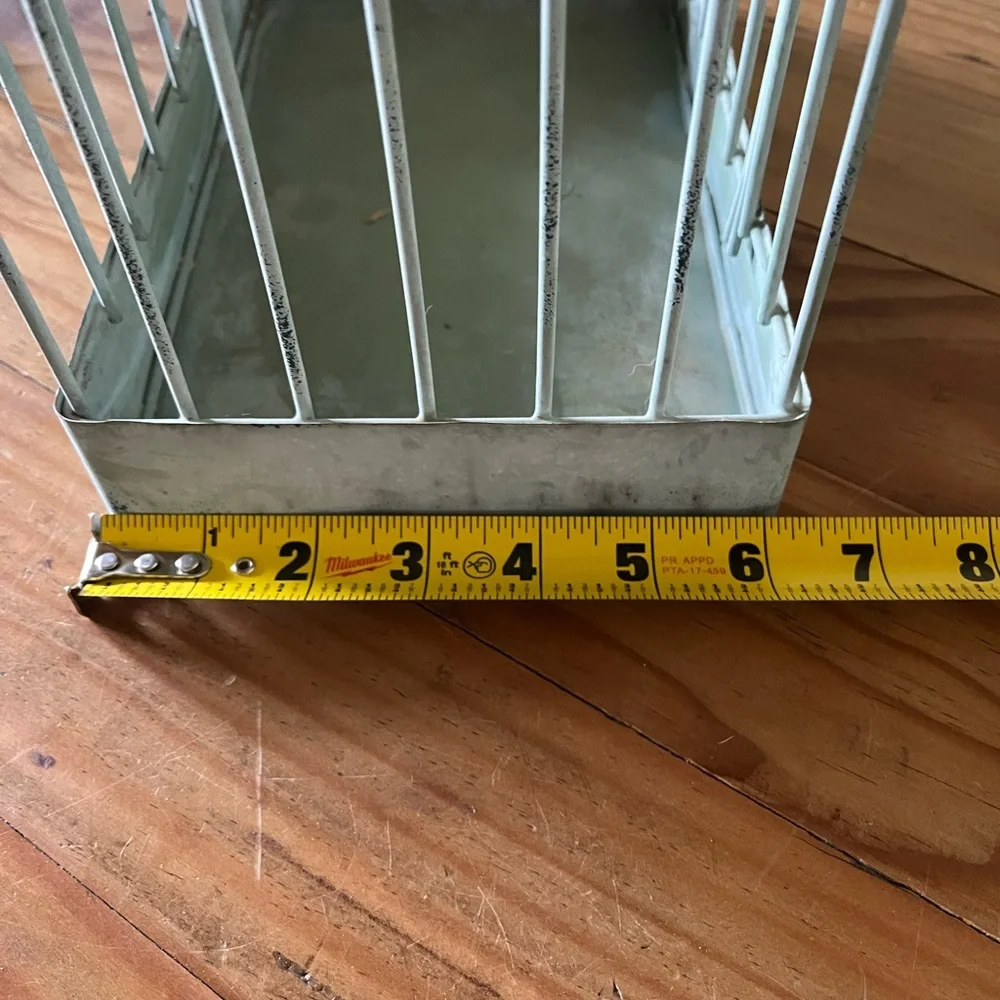 Vintage Green Metal Decorative Birdcage - Picture 7 of 10